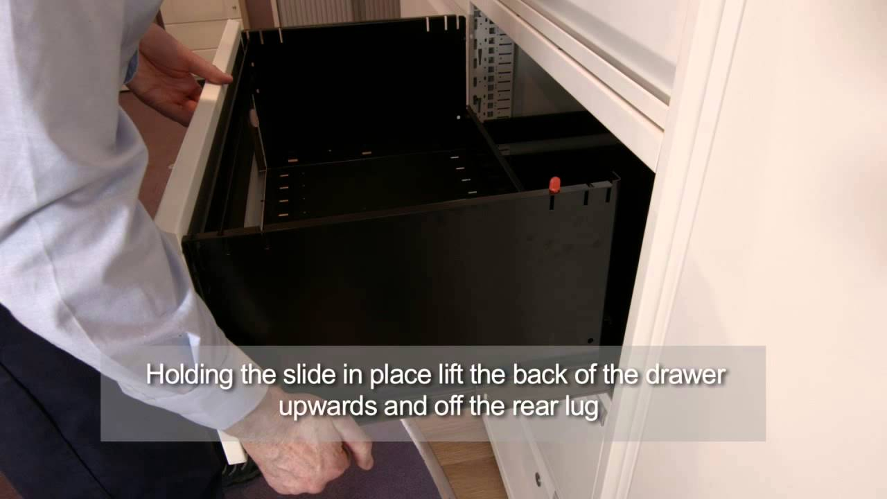 Bisley Lateralfile Drawer Removal Instructions with dimensions 1280 X 720
