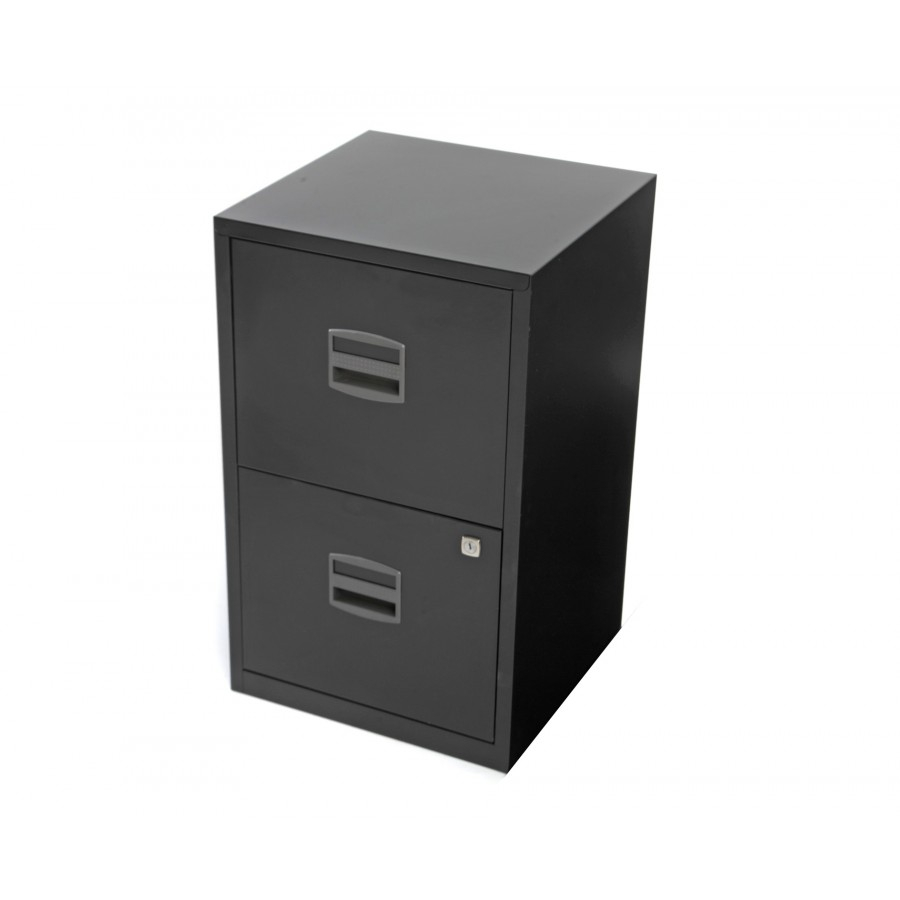 Bisley Metal Filing Cabinet 2 Drawer A4 H670xw410xd400mm Filing in measurements 900 X 900