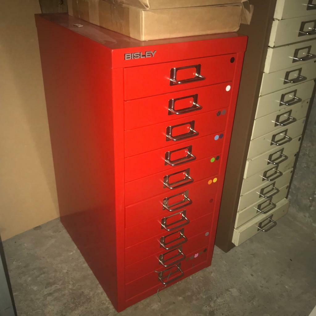 Bisley Red 10 Drawer Filing Cabinets In Battersea London Gumtree with proportions 1024 X 1024