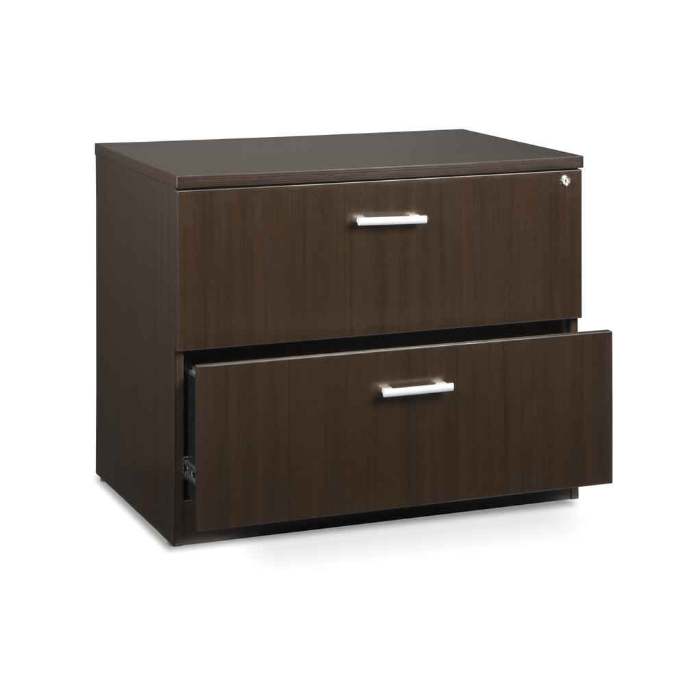 Bisonoffice Fulcrum Series Locking Lateral File Cabinet 2 Drawer in dimensions 1000 X 1000