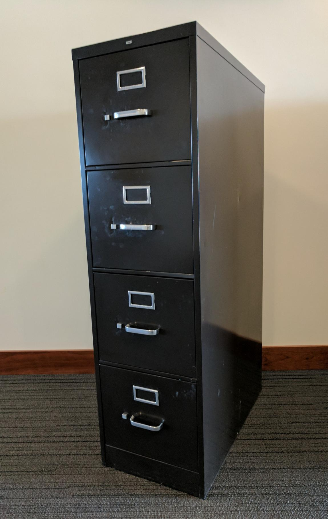 Black Hon 4 Drawer Vertical File Cabinet Madison Liquidators intended for measurements 1150 X 1821