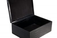 Black Leather Storage Boxes Listitdallas within size 900 X 900