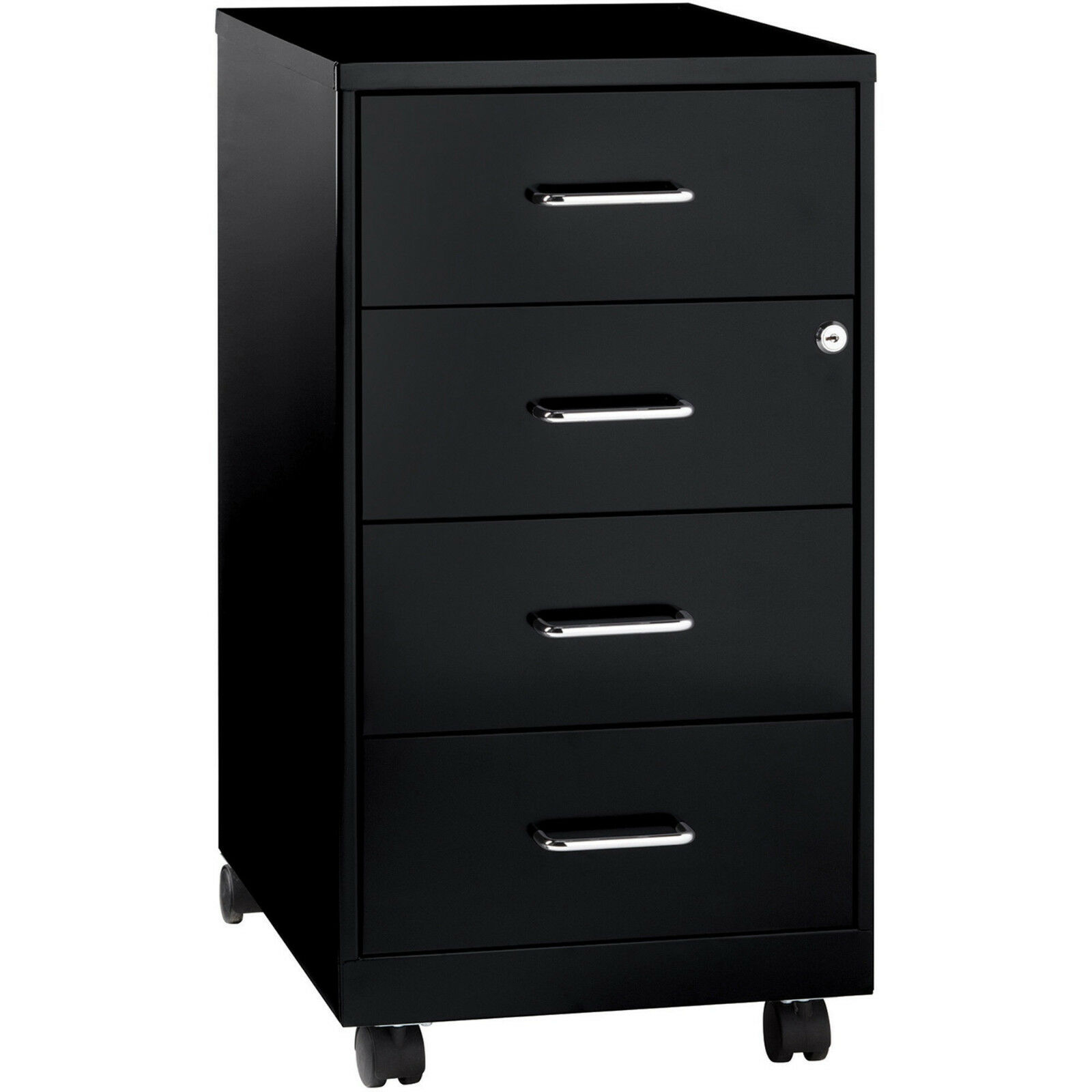 Black Steel 4 Drawer Mobile File Cabinet Letter Legal Size Paper throughout dimensions 1600 X 1600