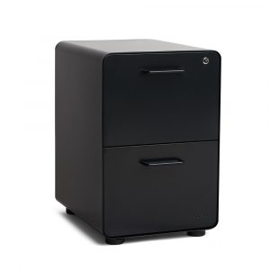 Black Stow 2 Drawer File Cabinet Modern Office Furniture Poppin within dimensions 1000 X 1000