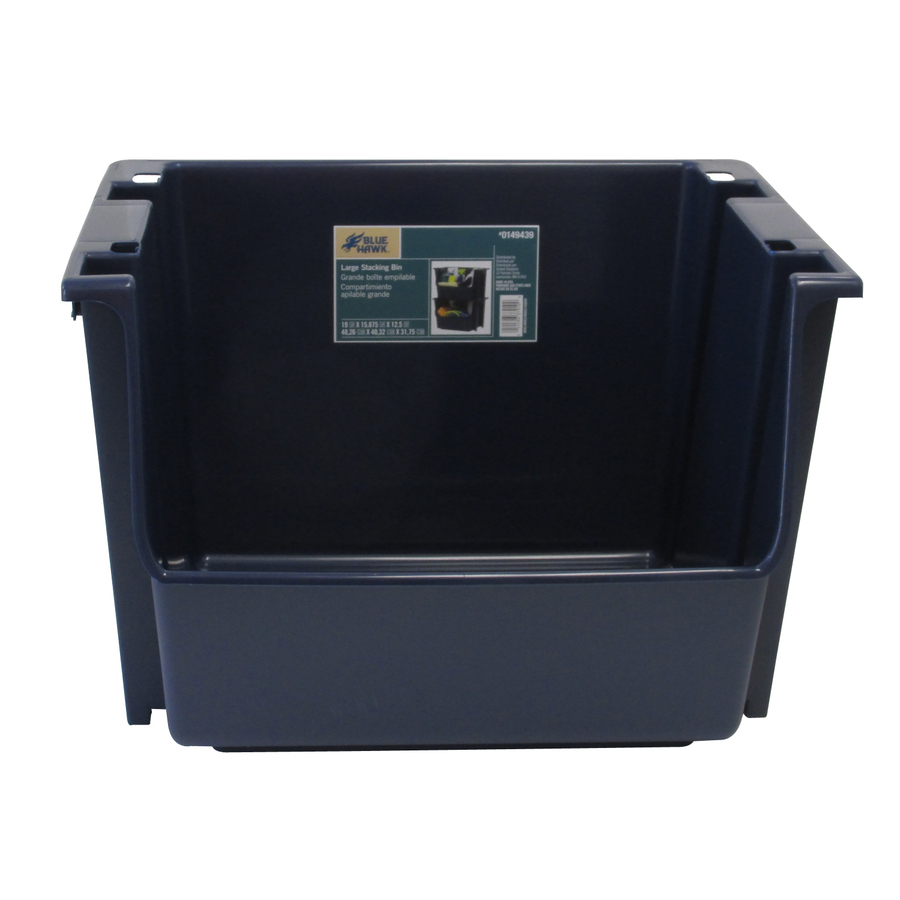 Blue Hawk 15875 In W X 125 In H X 19 In D Navy Plastic Bin At in dimensions 900 X 900