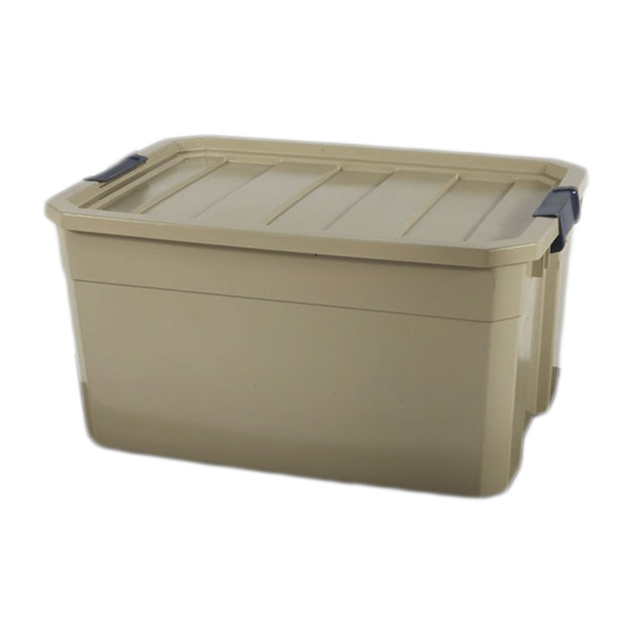 Blue Hawk 19 Gallon 76 Quart Bronze Tote With Latching Lid At regarding measurements 900 X 900