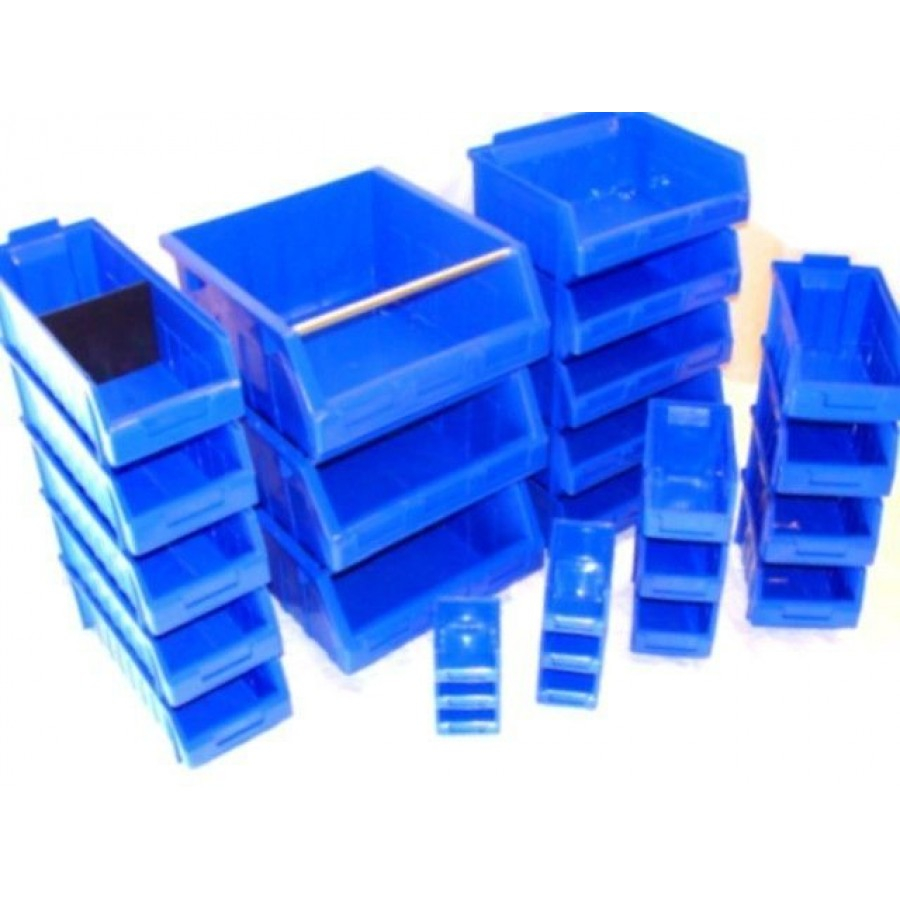 Blue Plastic Stacking Parts Storage Bins Industrial Quality Sold with regard to dimensions 900 X 900