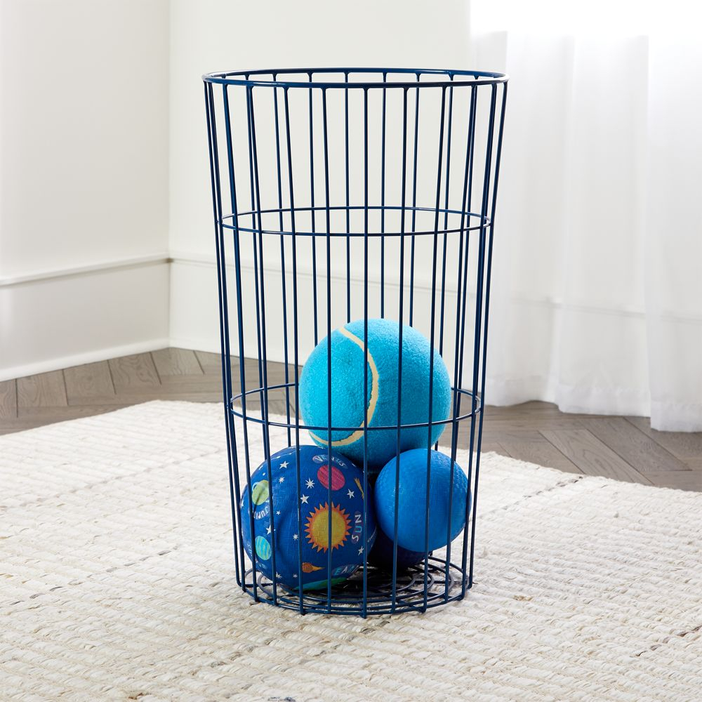 Blue Wire Ball Bin In 2019 Products Wire Storage Iron Wire Wire within sizing 1000 X 1000