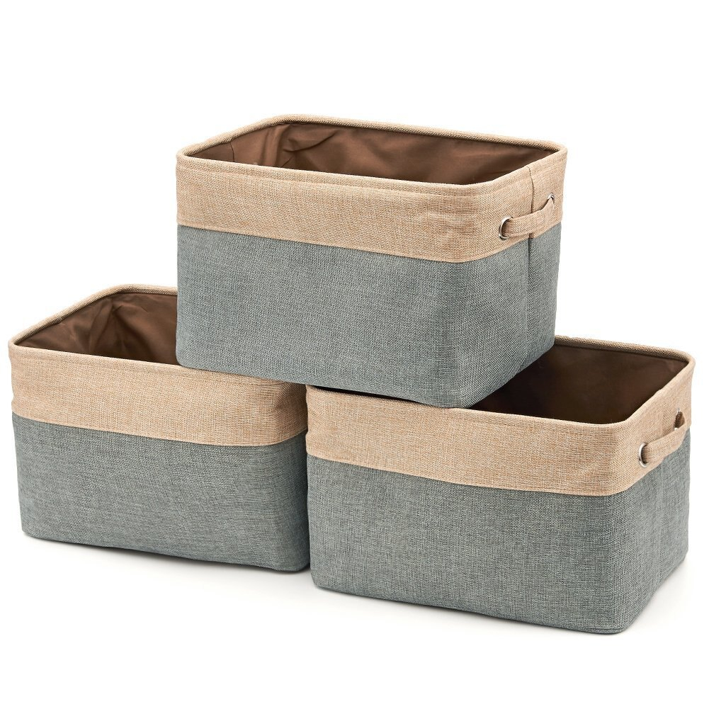 Bluemall Collapsible Storage Bin Basket 3 Pack Ezoware Foldable inside sizing 1001 X 1001