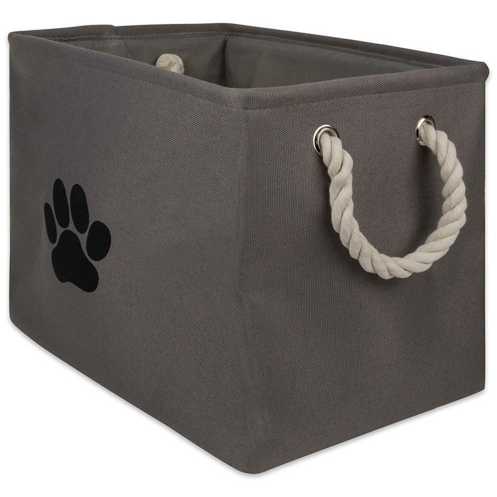 Bone Dry Cat Dog Pet Toy Storage Bin Collapsible Organizer Gray For inside dimensions 1000 X 1000