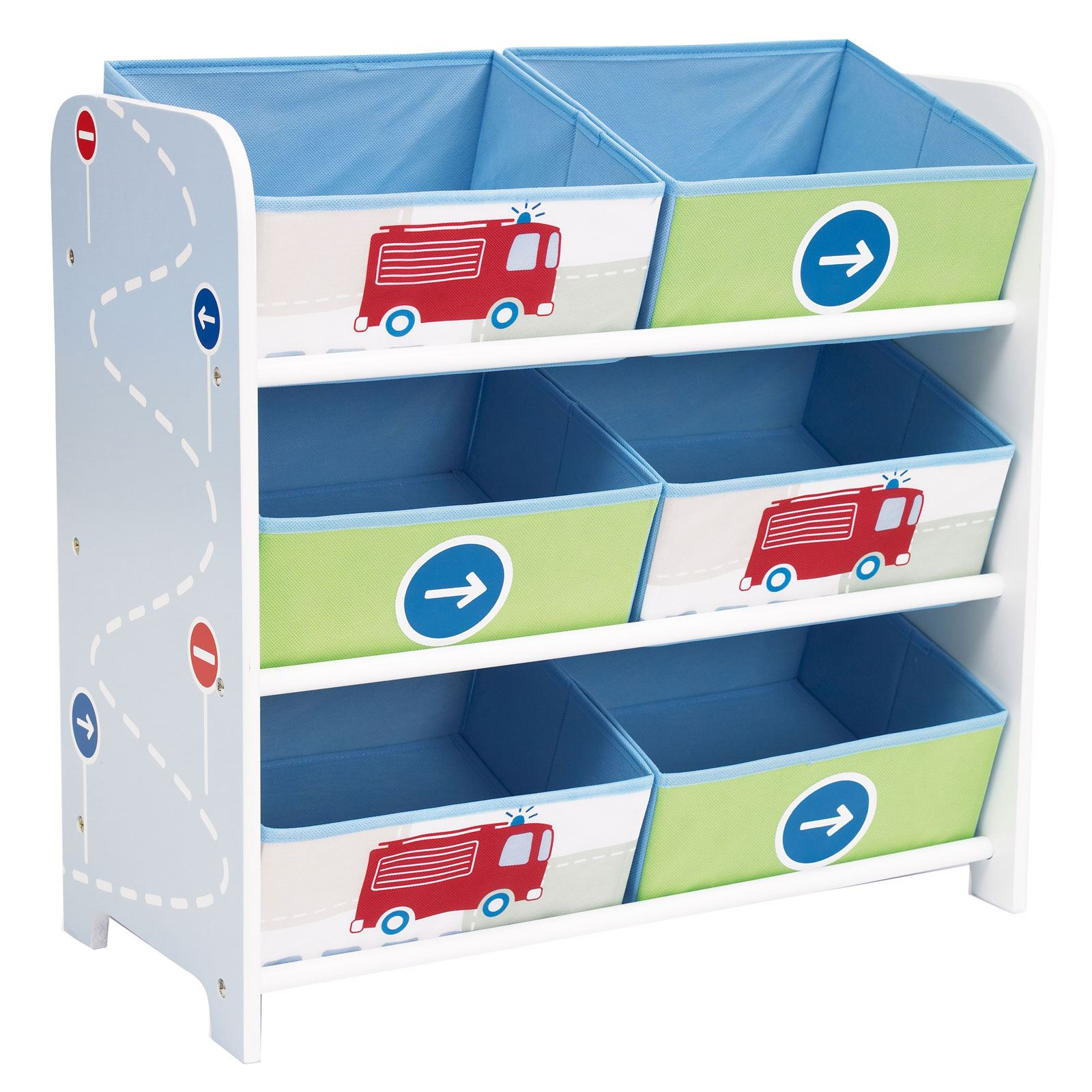 Boys Generic Vehicles 6 Bin Storage Kids New Toys Books Games Free P intended for size 1600 X 1600