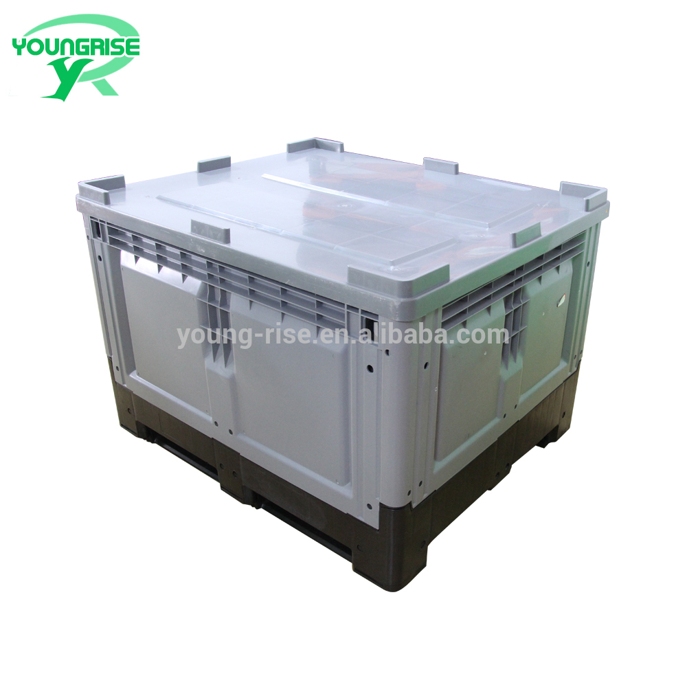 Bulk Storage Container Bin Fruit Bin Collapsible Plastic Pallet Box throughout measurements 1000 X 1000