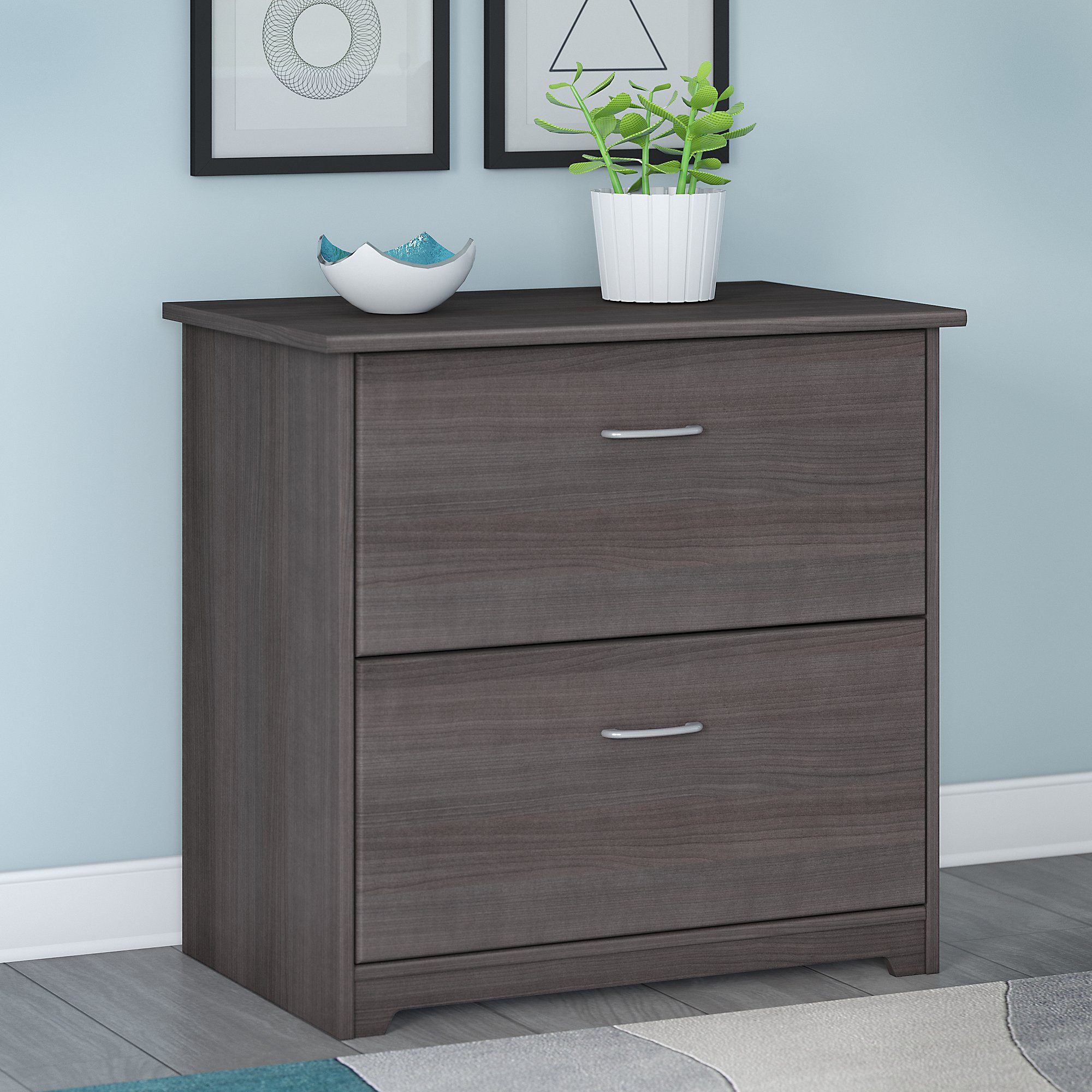 Bush Furniture Cabot Lateral File Cabinet In Heather Gray inside measurements 2000 X 2000