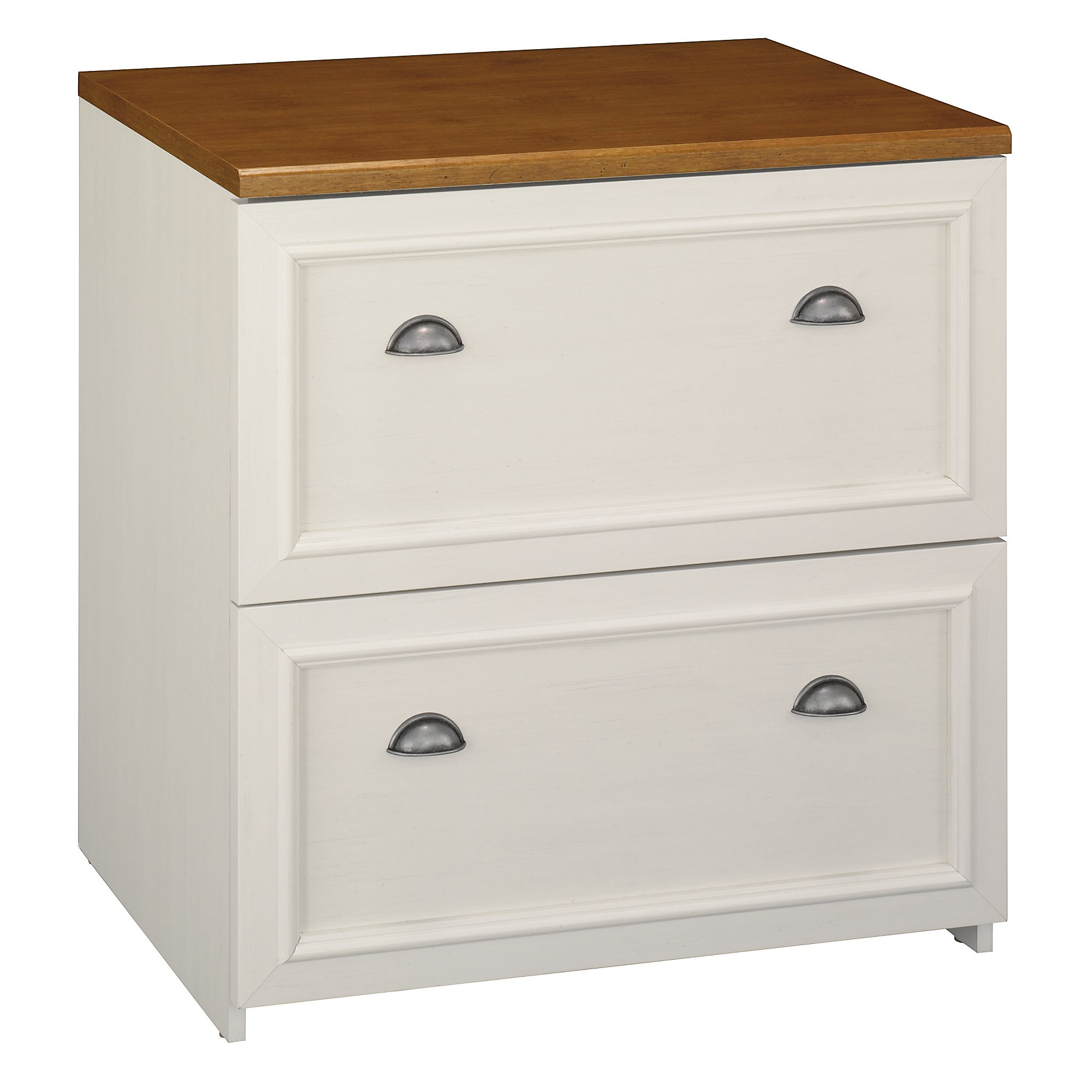 Bush Furniture Fairview Lateral File Cabinet In Antique White for dimensions 2000 X 2000