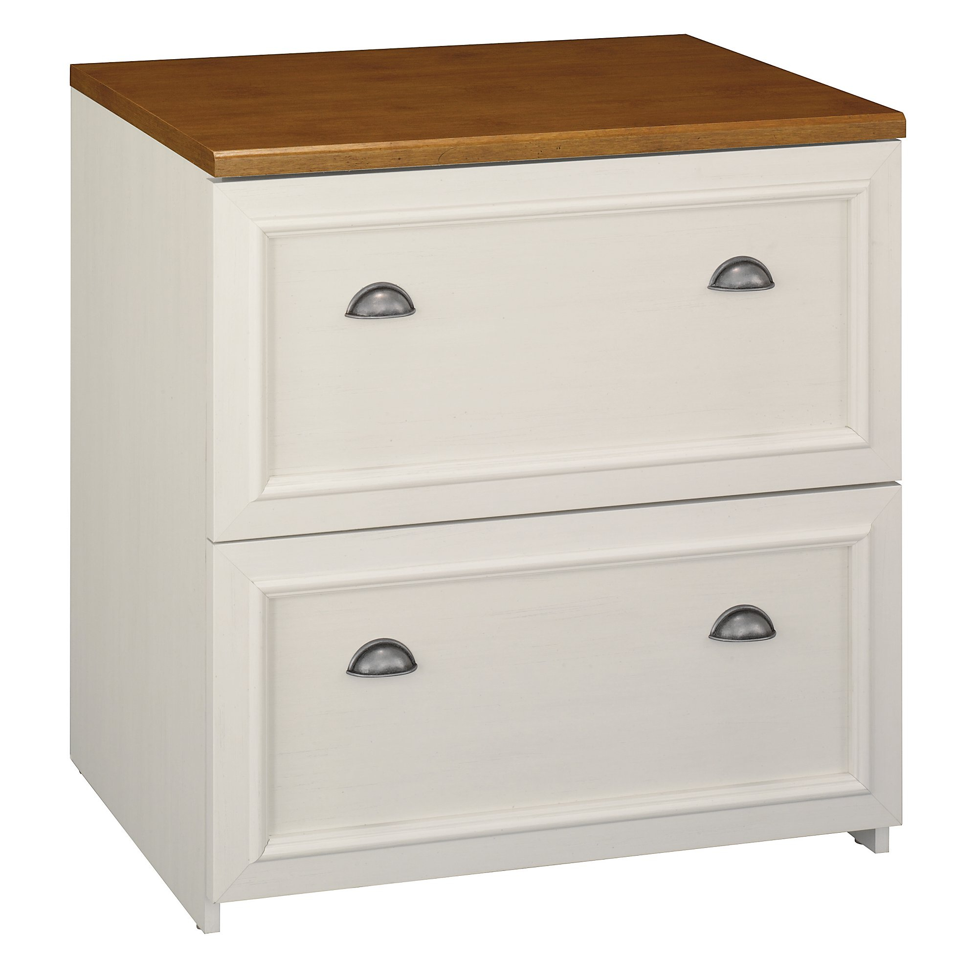 Bush Furniture Fairview Lateral File Cabinet In Antique White inside proportions 2000 X 2000