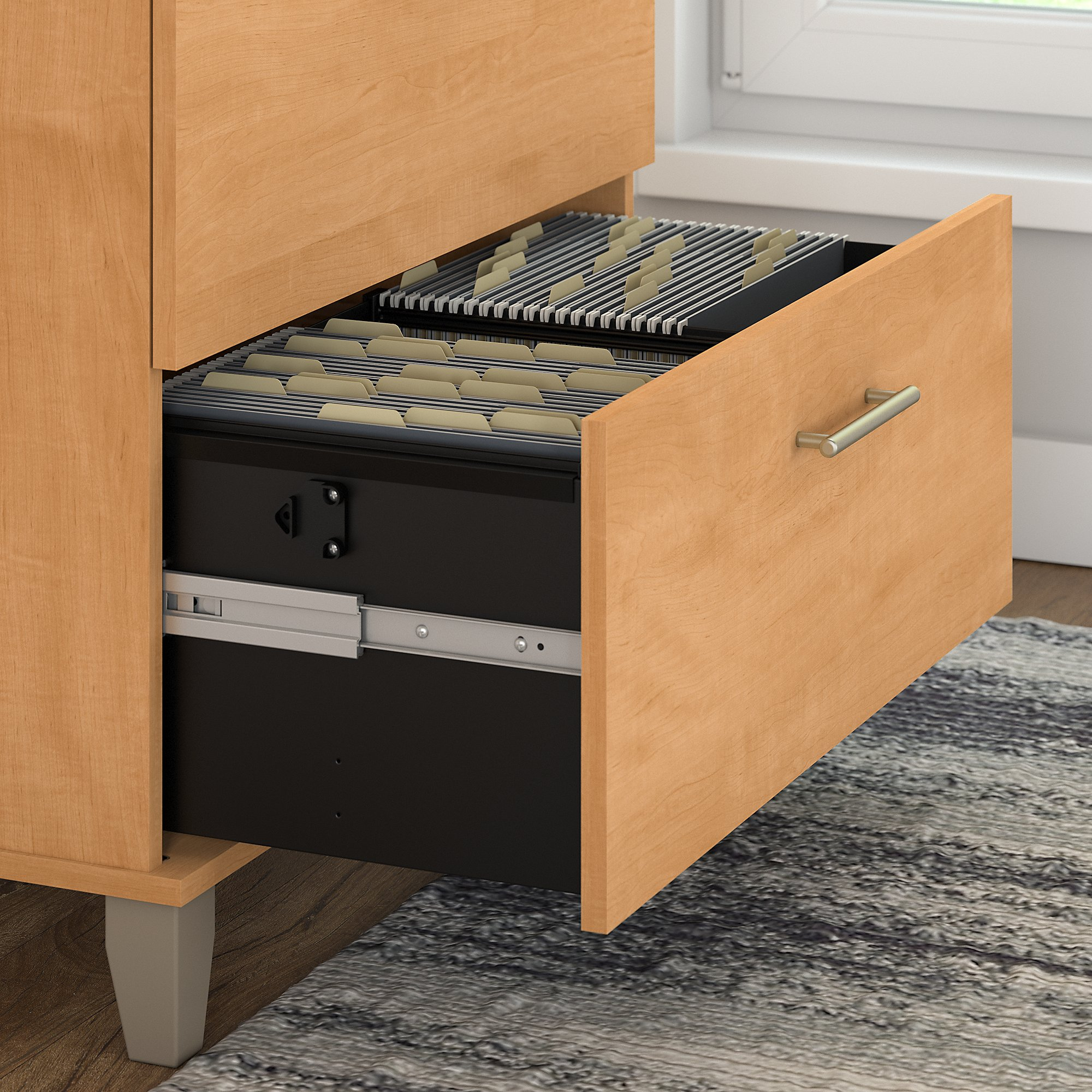 Bush Furniture Somerset Lateral File Cabinet In Maple Cross throughout dimensions 2000 X 2000