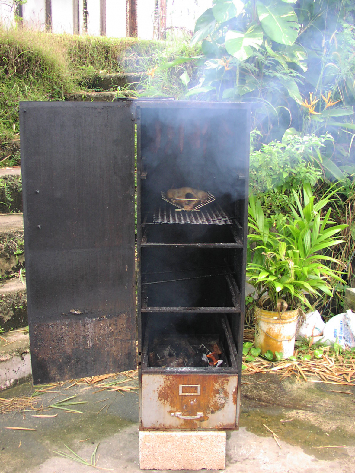 Cabinet Bbqguam Grillsmoker Photos In Simple File Cabinet Smoker pertaining to proportions 1176 X 1568