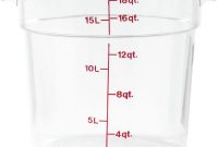 Cambro Camwear 18 Qt Round Clear Plastic Food Storage Container with dimensions 1000 X 1000