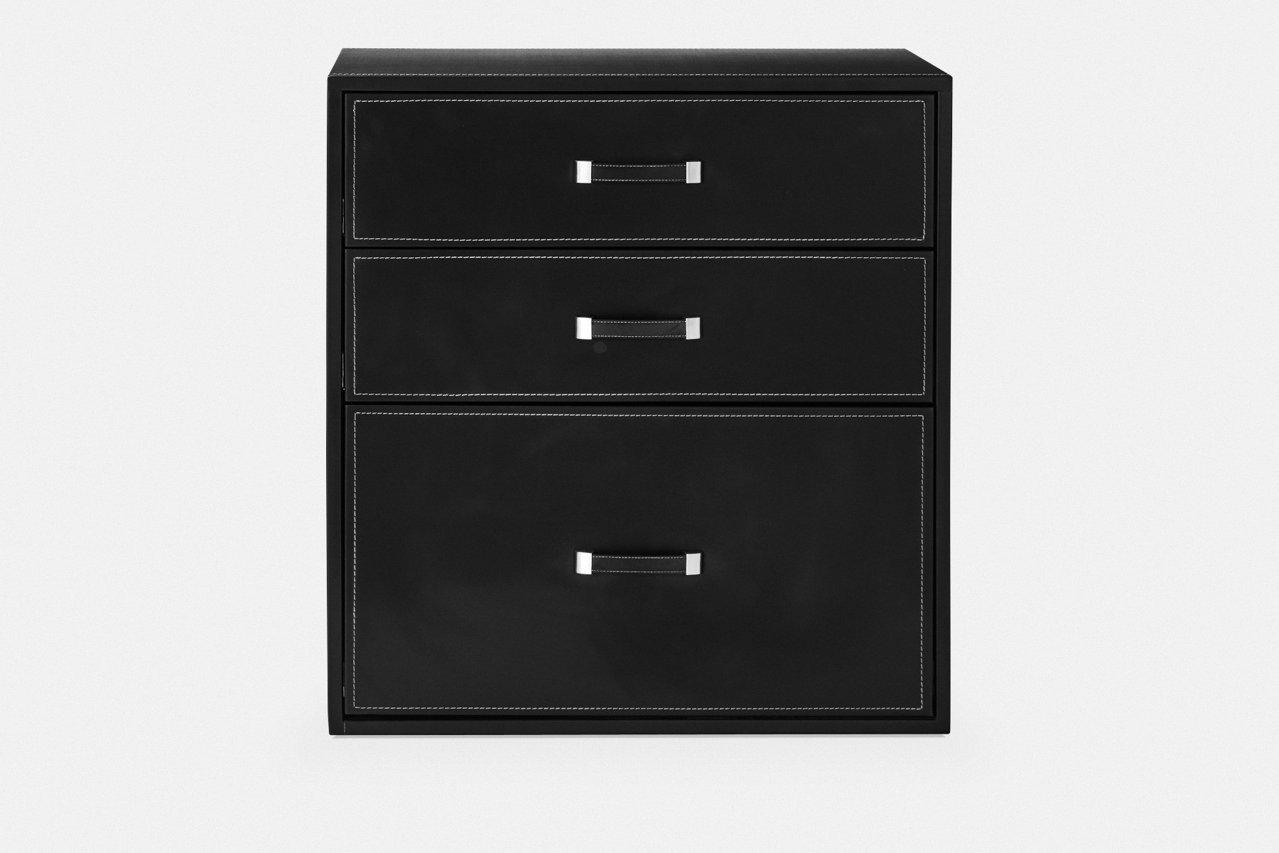 Camus Black Leather Filing Cabinet Maison Corbeil regarding size 1800 X 1200