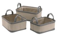 Canvas Storage Baskets Set Of 3 53185w 1 3699 Morestorage regarding size 1200 X 1200