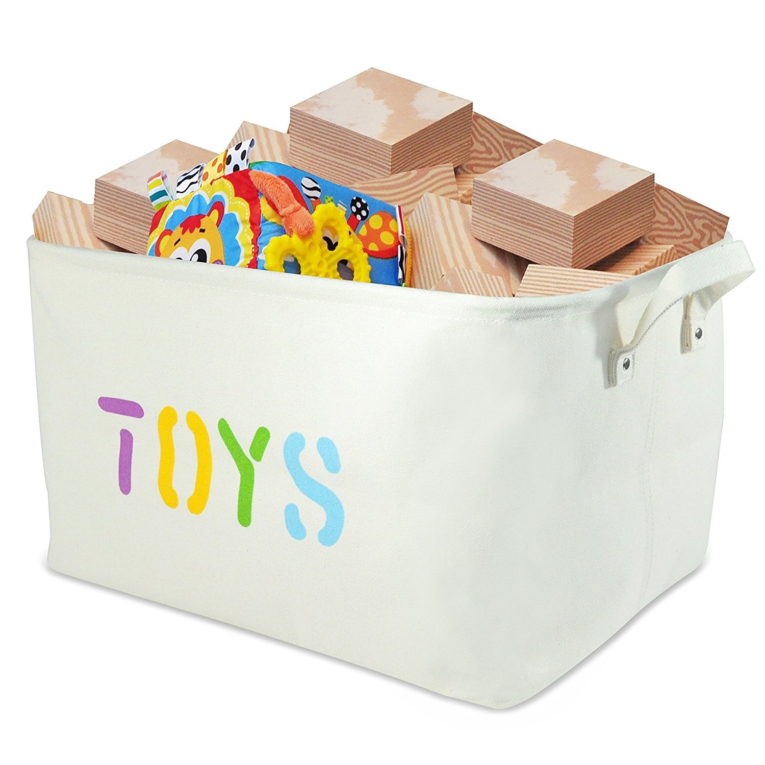 Canvas Storage Bin 17x 13 X 25cm Large Enough For Toy Storage inside measurements 1500 X 1500