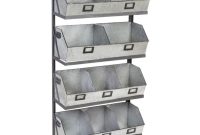 Cape Craftsman Large 12 Metal Storage Bin With Black Display Rack intended for proportions 1000 X 1000