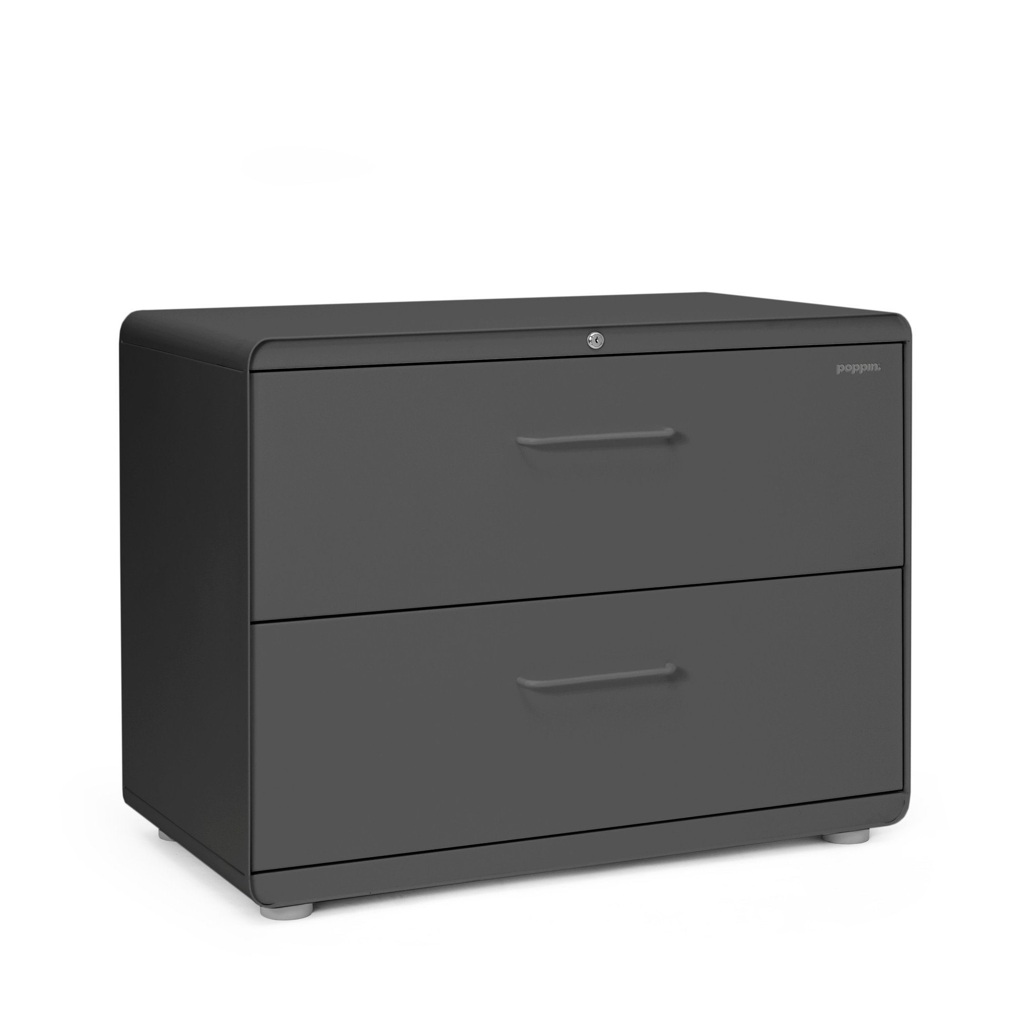 Charcoal Stow 2 Drawer Lateral File Cabinet File Cabinets And Storage Poppin throughout proportions 2000 X 2000