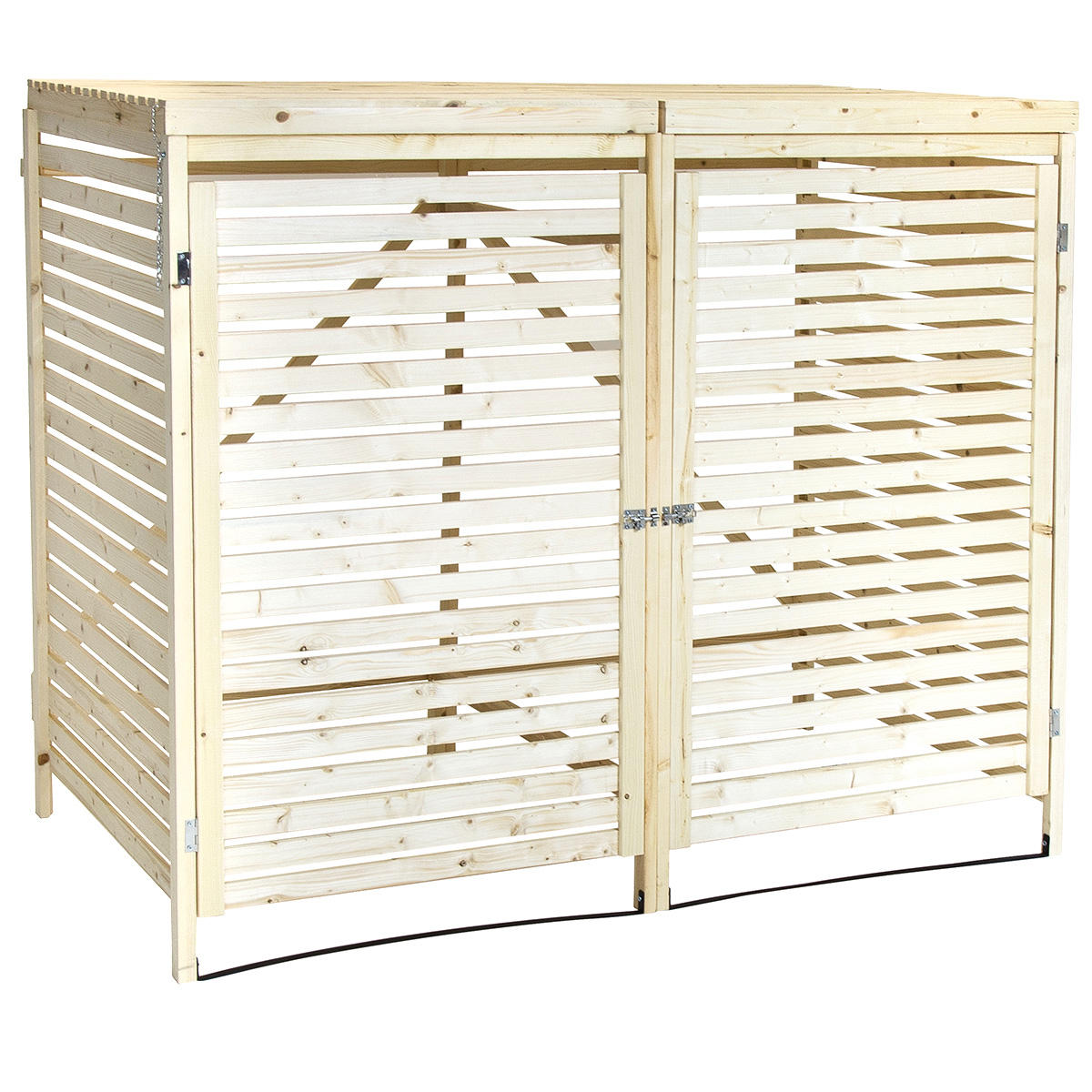 Charles Bentley Double Wheelie Bin Storage Unit Charles Bentley regarding sizing 1200 X 1200