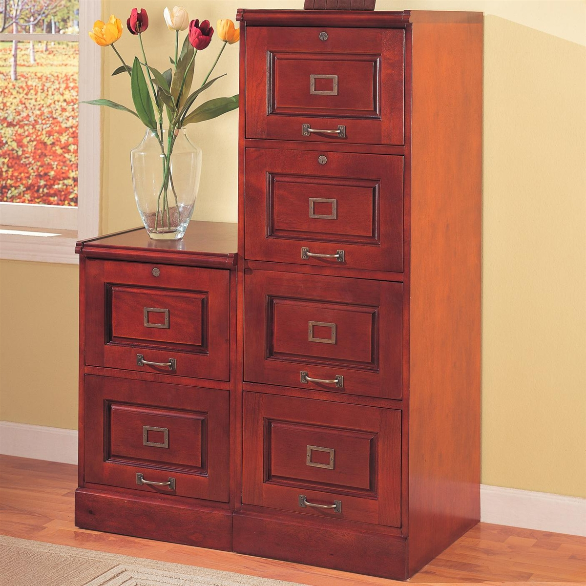Cherry Wood File Cabinets At Office Furniture In Boca Raton throughout sizing 1200 X 1200