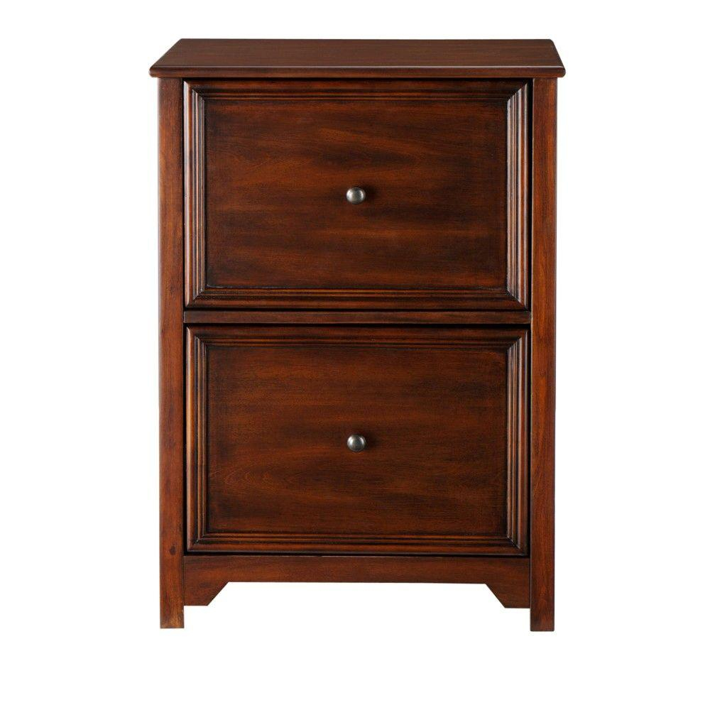 Chestnut Vertical File Cabinet Home Office 2 Drawer Wood Filing inside proportions 1000 X 1000