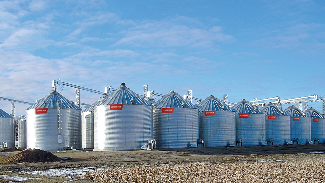 Chief Grain Storage Farm Bins Chief Agriindustrial throughout proportions 1280 X 720