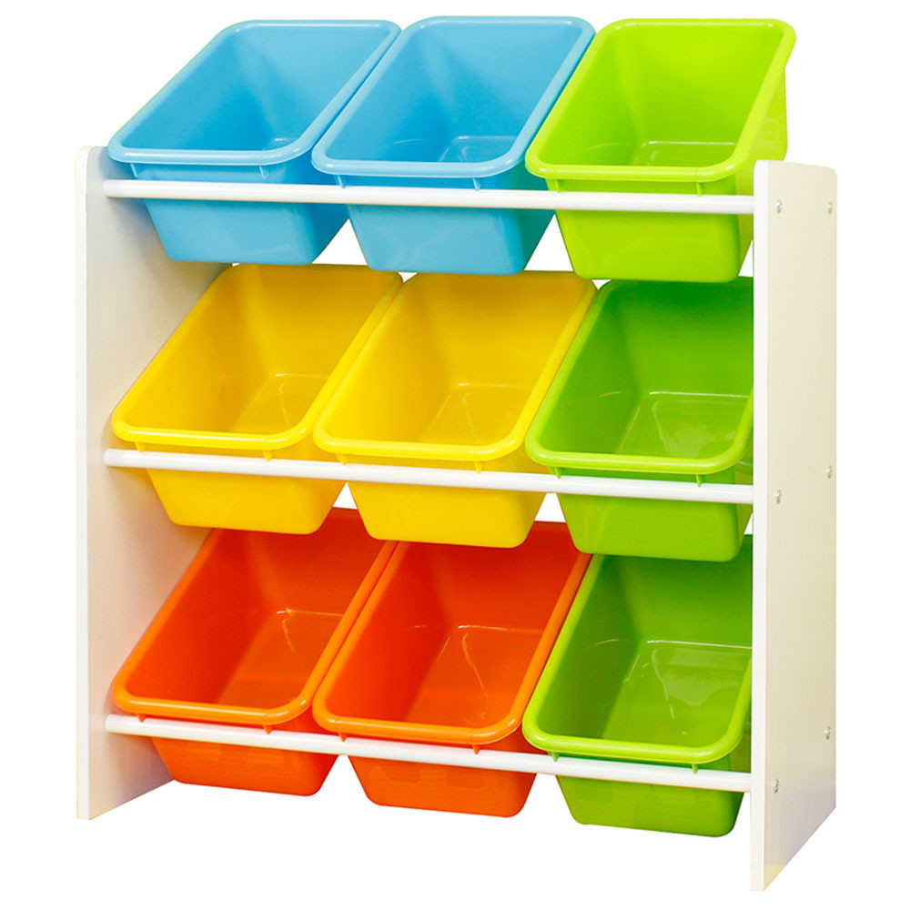 Class Toy Storage Organizer With 9 Plastic Bins Small for size 1000 X 1000