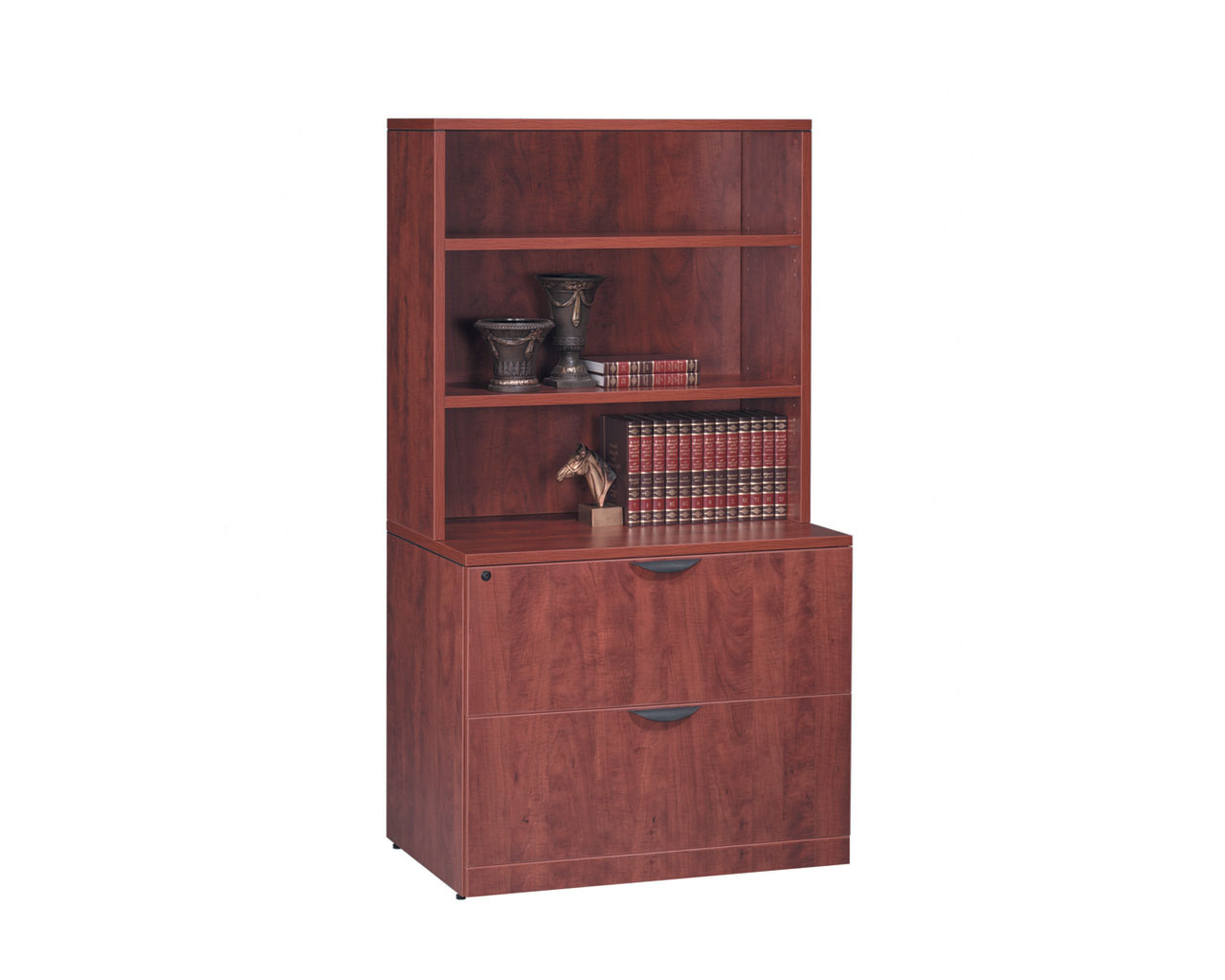 Classic Locking Two Drawer Lateral File With Hutch pertaining to proportions 1280 X 1024