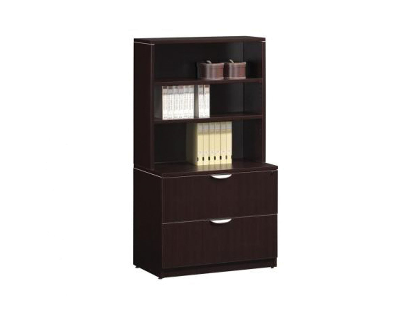 Classic Locking Two Drawer Lateral File With Hutch pertaining to sizing 1280 X 1024