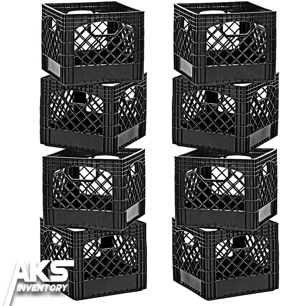 Classic Milk Crate Storage Bins Commercial Grade Stackable Crates with proportions 1000 X 1000