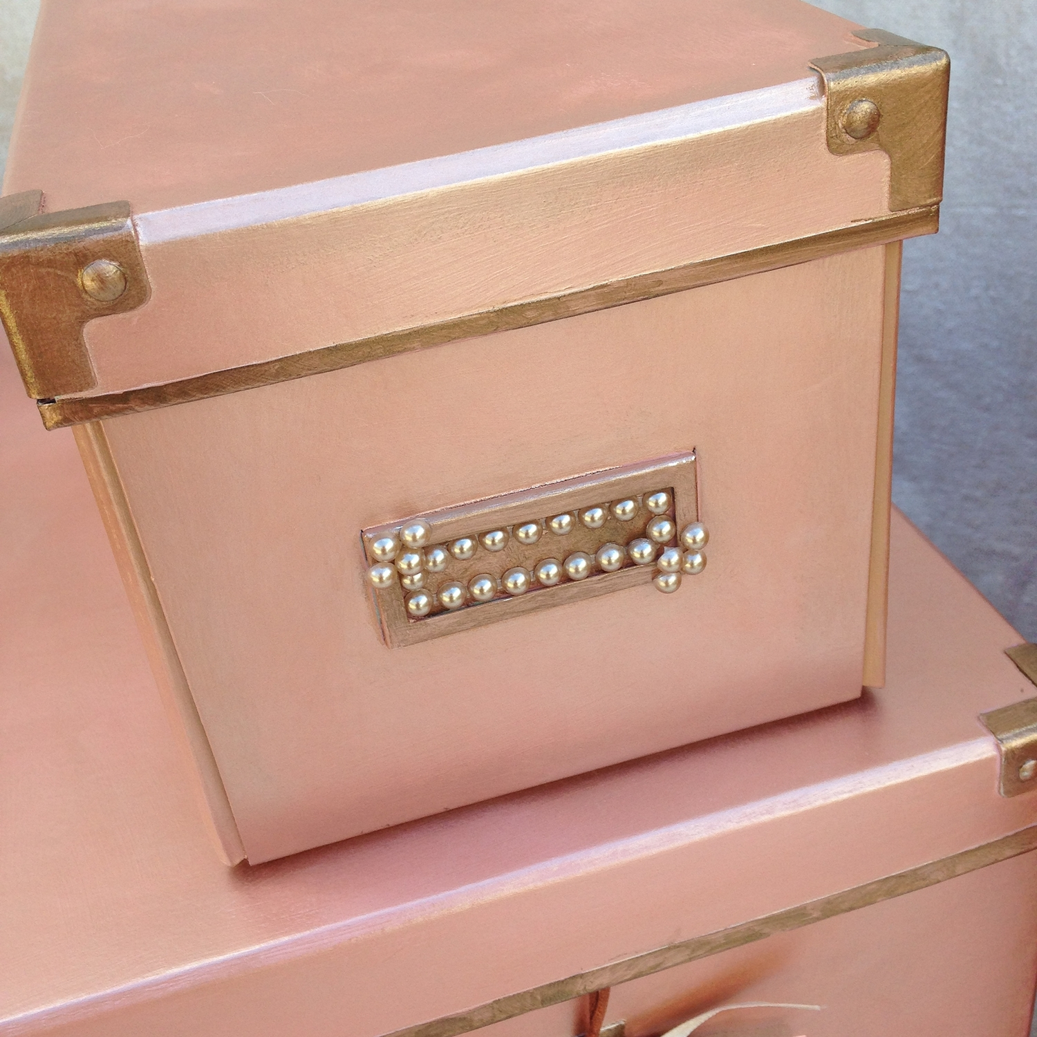 Classic Rose Gold Storage Bins Project Decoart pertaining to measurements 1500 X 1500