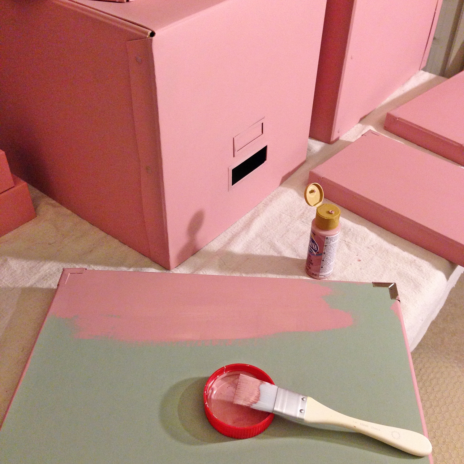 Classic Rose Gold Storage Bins Project Decoart regarding measurements 1500 X 1500