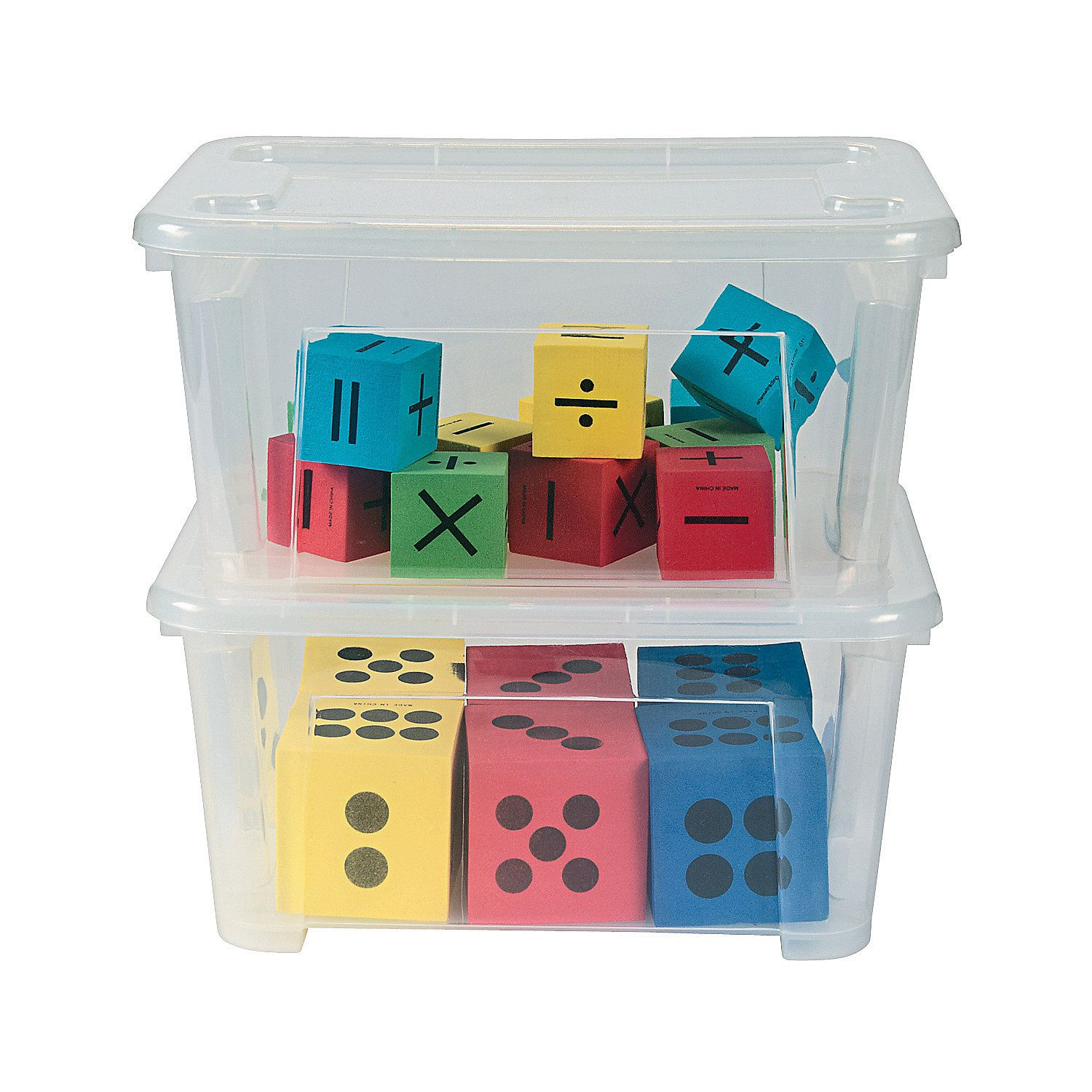 Clear Bins With Lids Storage Teacher Resources Teaching Supplies with proportions 1500 X 1500