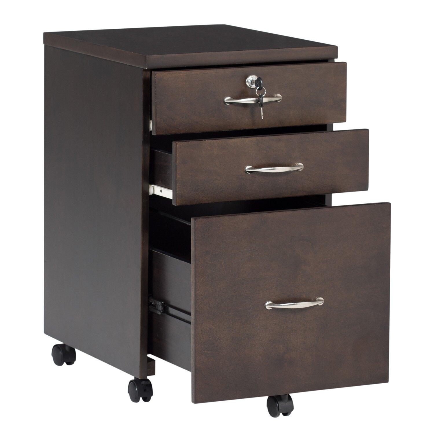 Clickhere2shop Offex Newel 3 Drawer Wood File Filing Cabinet With within size 1500 X 1500