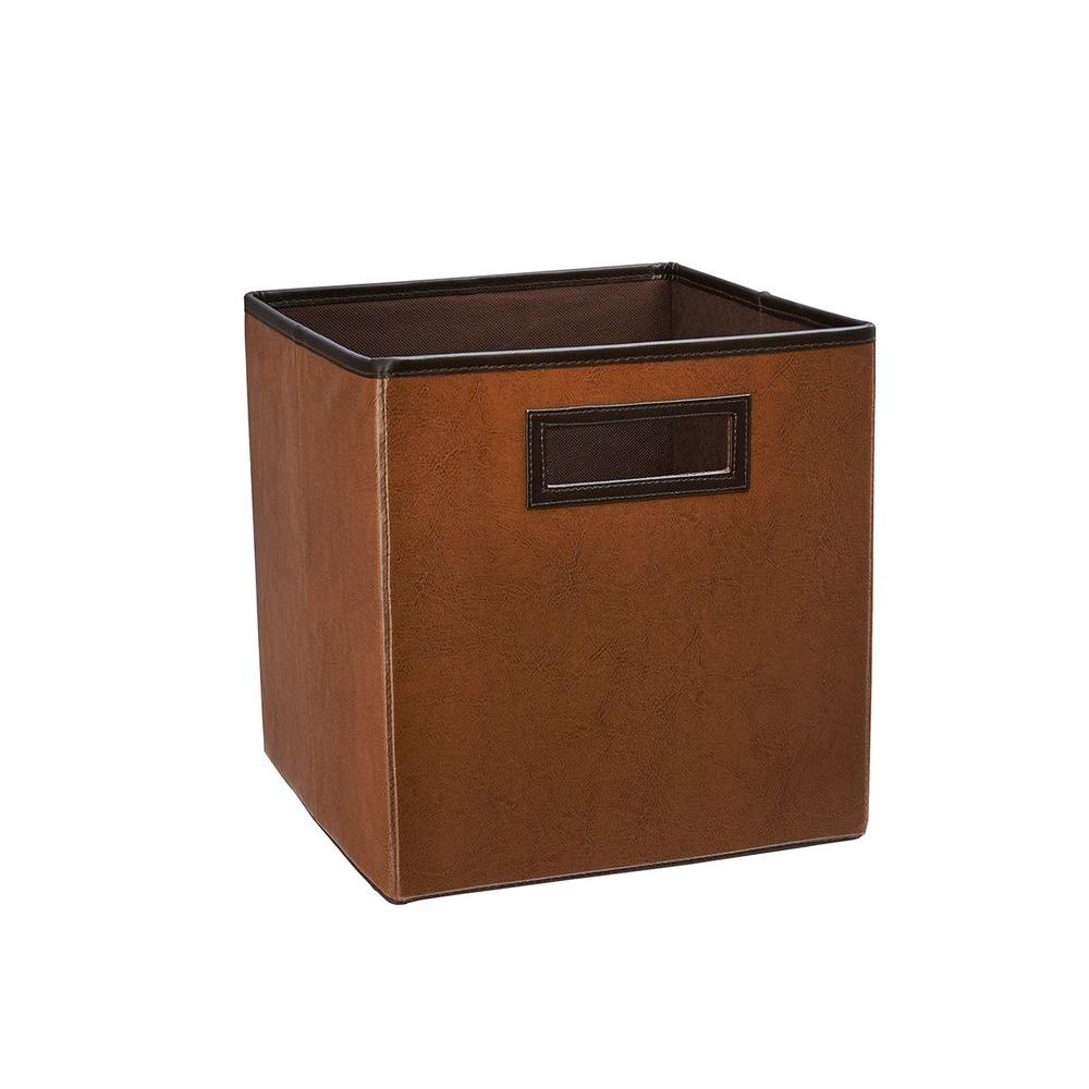 Closetmaid 105 In X 11 In X 105 In Cinnamon Brown Faux Leather throughout sizing 1000 X 1000