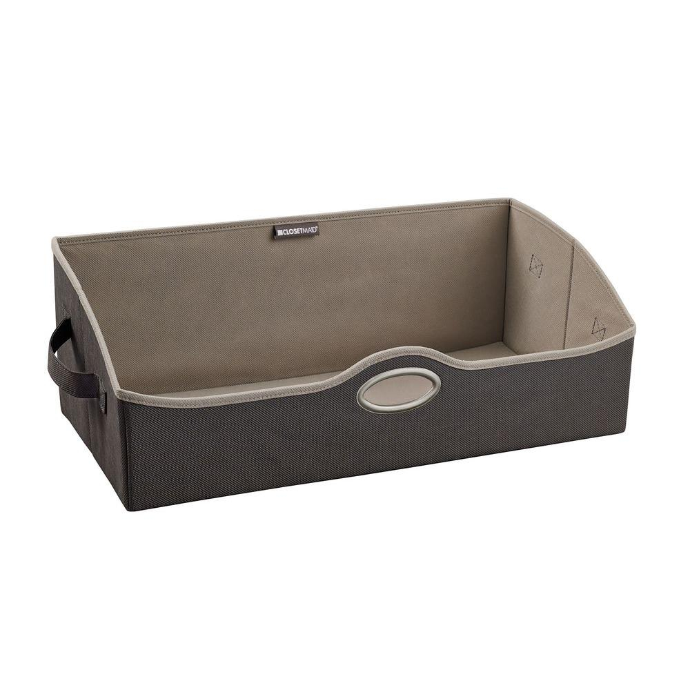 Closetmaid 6 Gal Large Fabric Storage Bin In Gray 31493 The Home within sizing 1000 X 1000