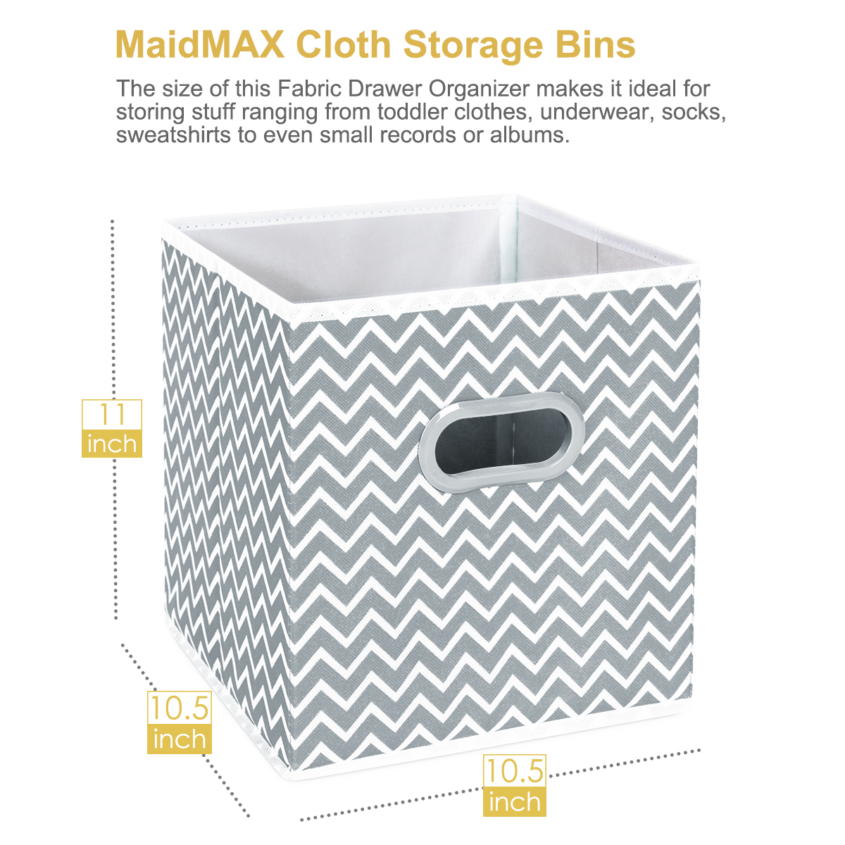 Cloth Storage Bins Maidmax Set Of 6 Foldable Collapsible Fabric inside measurements 1200 X 1200