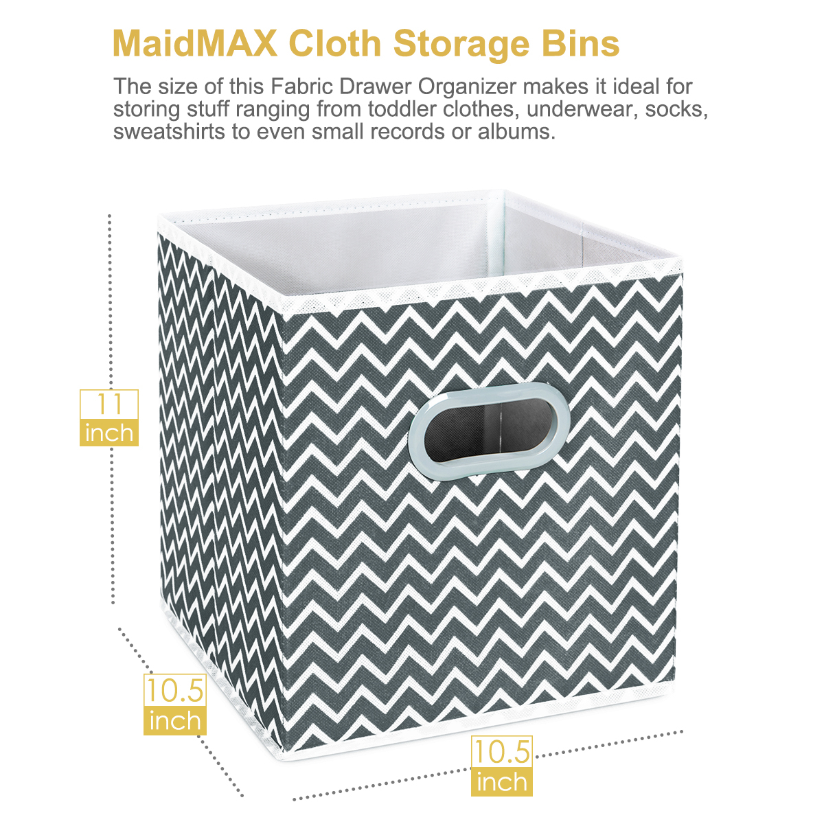 Cloth Storage Bins Maidmax Set Of 6 Foldable Collapsible Fabric throughout proportions 1200 X 1200