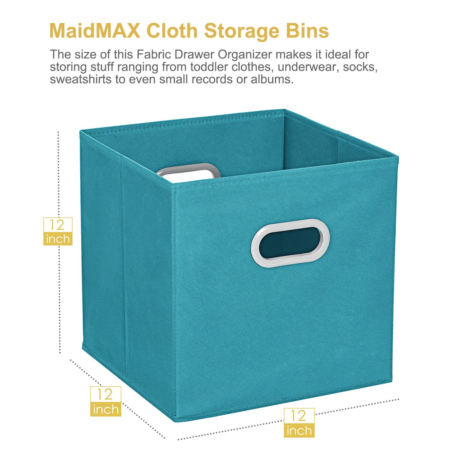 Cloth Storage Bins Maidmax Set Of 6 Nonwoven Foldable Collapsible inside measurements 1500 X 1500