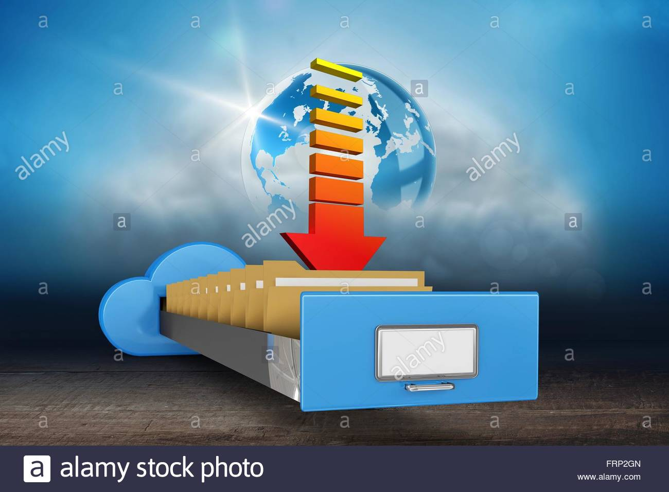 Cloud Filing Cabinet With Arrow Stock Photo 100673909 Alamy inside dimensions 1300 X 956