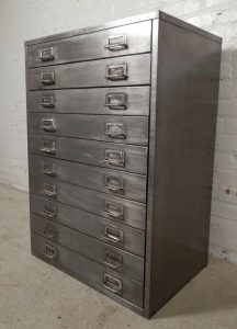 Cole Steel Vintage Flat File Cabinet In 2019 Industrial Flat inside proportions 768 X 1065