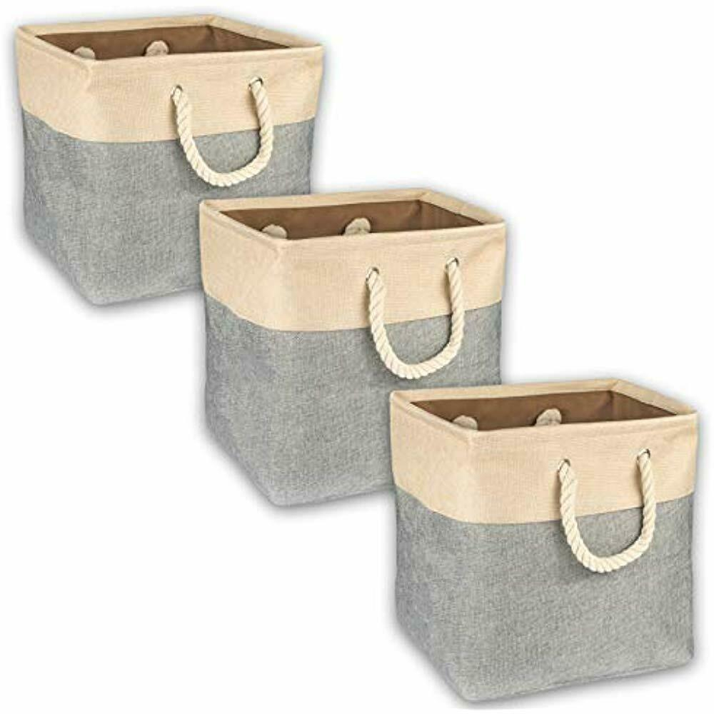 Collapsible Canvas Storage Bin Baskets For Toys Clothes Blankets within sizing 1000 X 1000