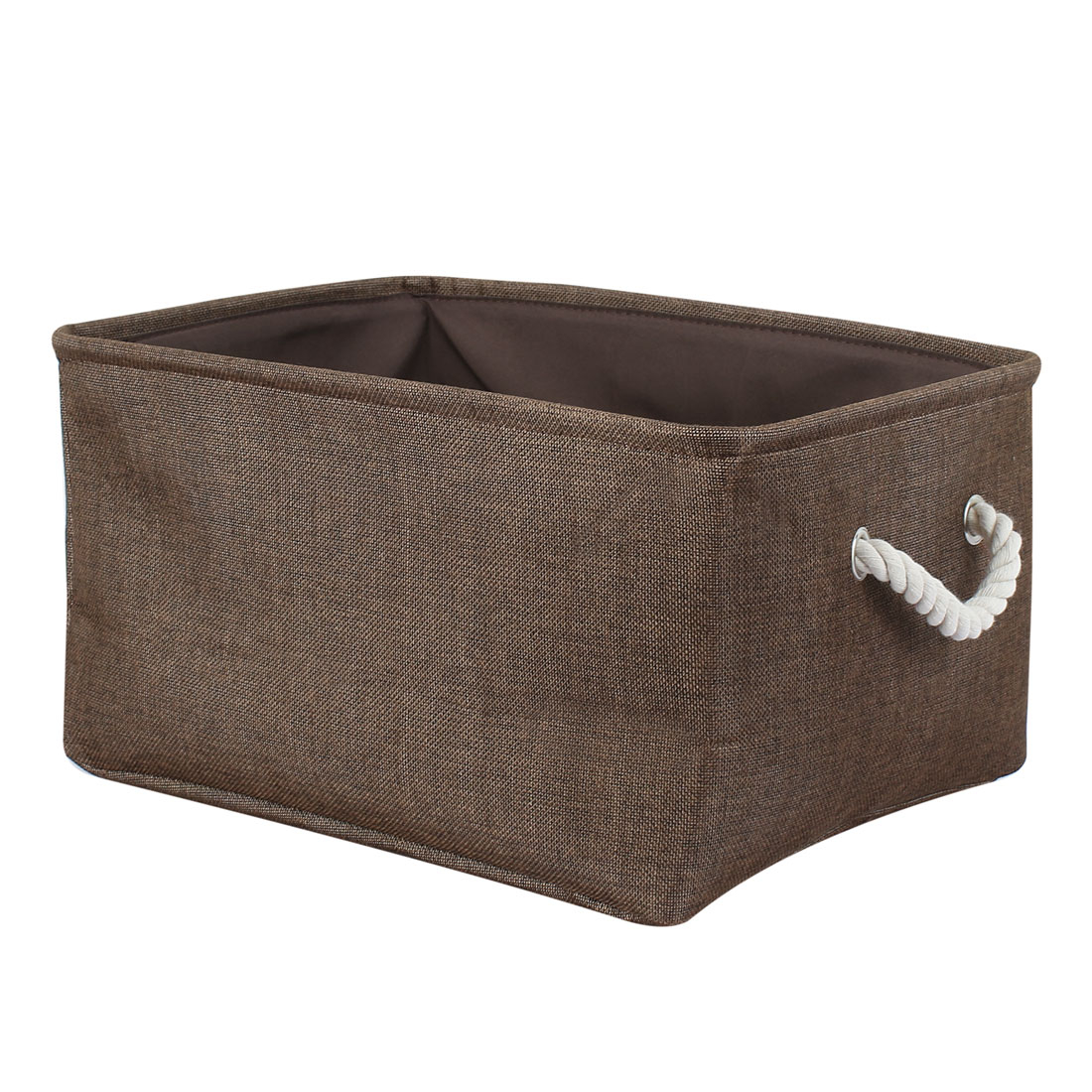 Collapsible Storage Basket Bin Toys Box Linen Baskets Chocolate Color S Size in measurements 1100 X 1100