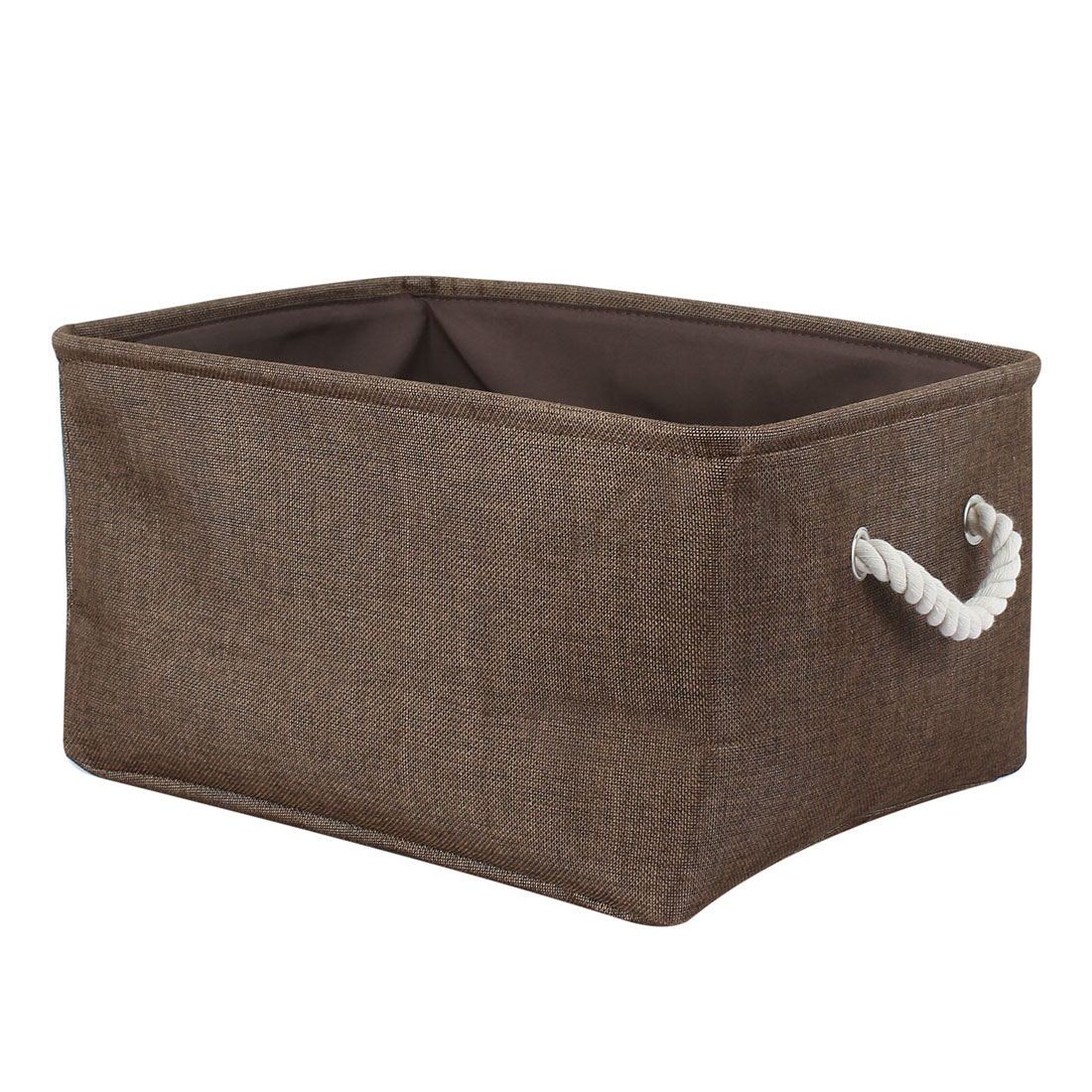 Collapsible Storage Basket Bin Toys Box Linen Baskets Chocolate in proportions 1100 X 1100