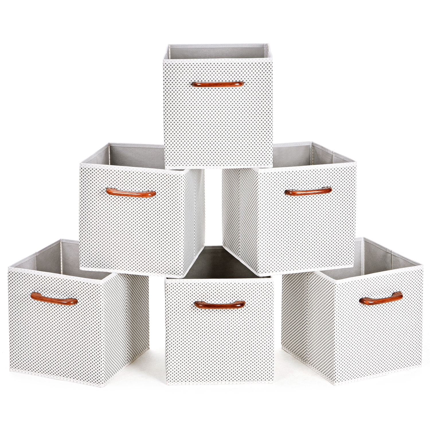 Collapsible Storage Cubes Maidmax Set Of 6 Foldable Fabric Storage intended for sizing 1500 X 1500
